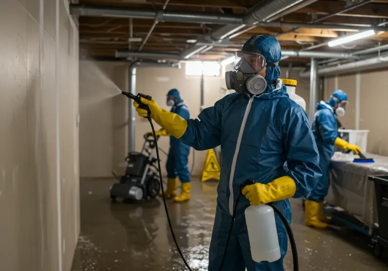 Basement Sanitization and Antimicrobial Treatment process in Belle Isle, FL